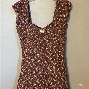 Aeropostale Floral Button Down Dress